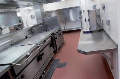 Altro Whiterock in Food Preparation Area