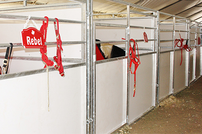 Puckboard used in barn