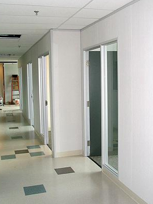 Vinyl Covered Drywall Hallway Lane